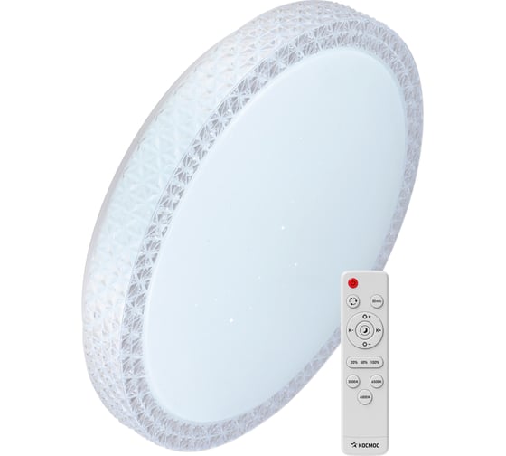 Настенно-потолочный КОСМОС управление LED светильник PREMIUM SAPHIR 120Вт 3000-6500K 9600Лм KSSaph120W