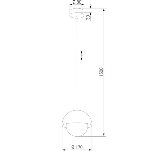 Подвесной светильник TK Lighting со стеклянным плафоном 10205 Bono белый a068320