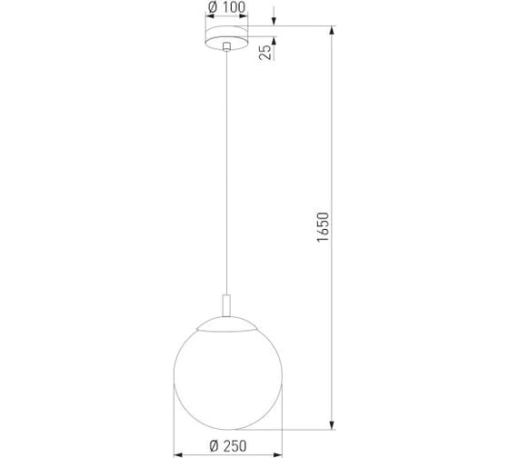 Подвесной светильник TK Lighting со стеклянным плафоном 5669 Esme белый a068331