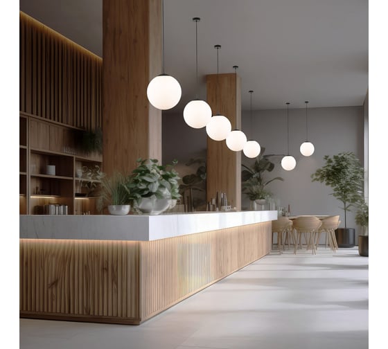 Подвесной светильник TK Lighting со стеклянным плафоном 5671 Esme белый a068333