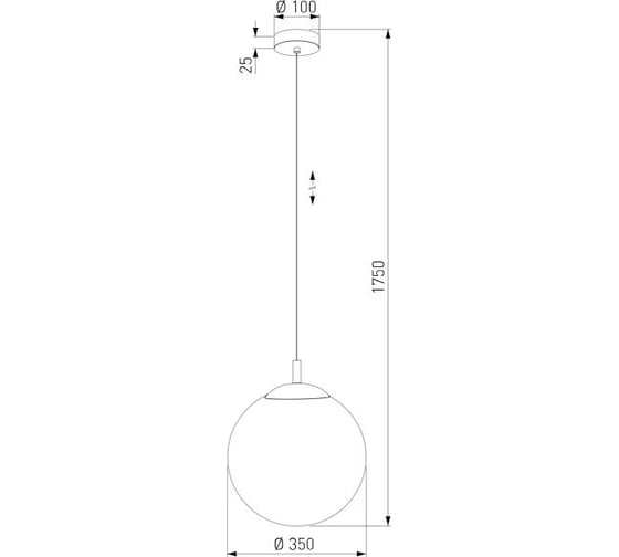 Подвесной светильник TK Lighting со стеклянным плафоном 5671 Esme белый a068333