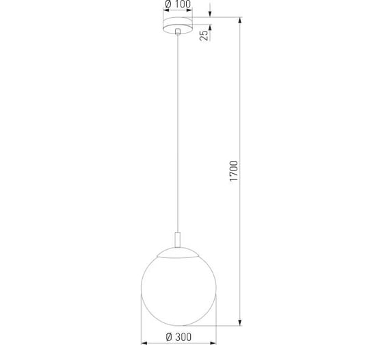 Подвесной светильник TK Lighting со стеклянным плафоном 5670 Esme белый a068332