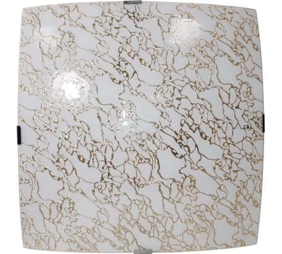 Светильник настенно-потолочный ЭЛЕТЕХ Дельта золото 400x400 НПБ 06-3x60 М68 матовый золото /клипсы штамп металлик 1005405184 1