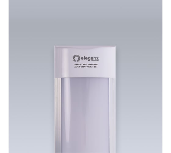 Линейная панель 28W нейтральная 4500К 900*75*25мм 220V IP40, 1шт ELEGANZ 9803