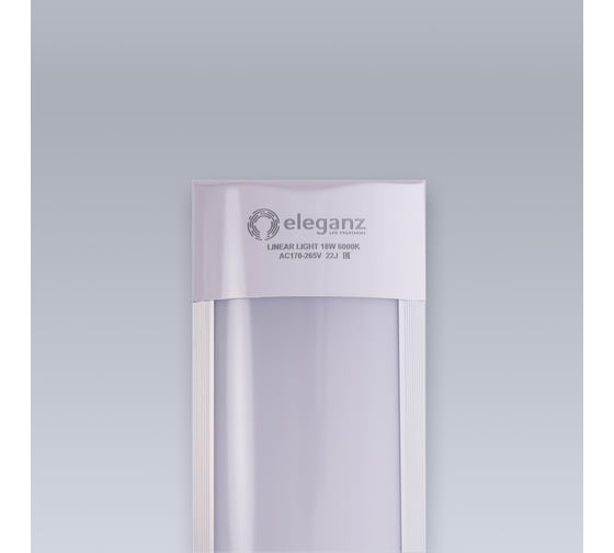 Линейная панель ELEGANZ 18W холодная 6000К 600*75*25мм 220V IP40, 1шт 9801