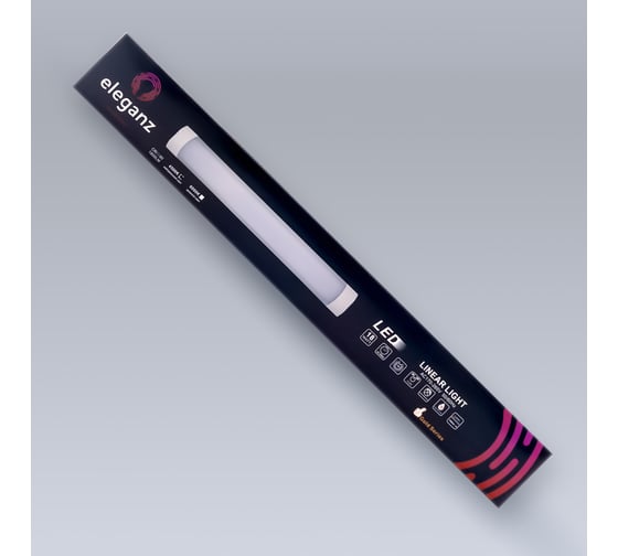 Линейная панель 18W нейтральная 4500К 600*75*25мм 220V IP40, 1шт ELEGANZ 9802