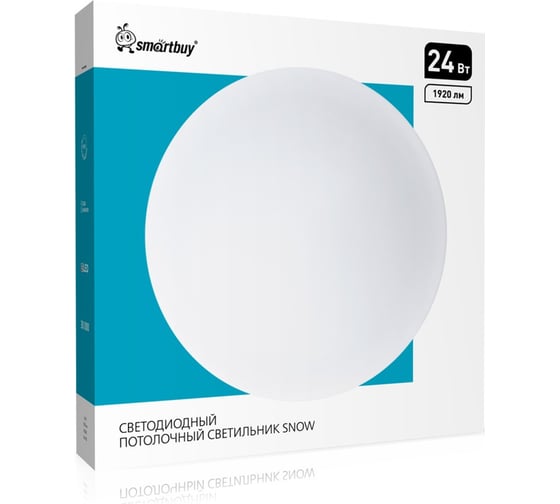Светодиодный потолочный светильник Smartbuy LED 24Вт, 350x55мм, SNOW SBL-SN-24-65