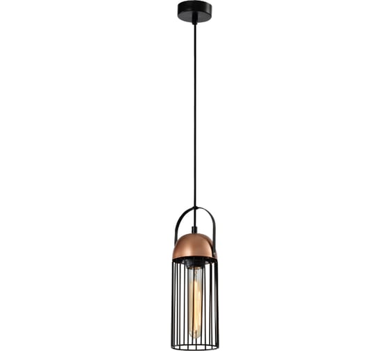 Подвес Rivoli Anemon P1, черный/медь, 1хE27, 40W, 10/120 Б0047359