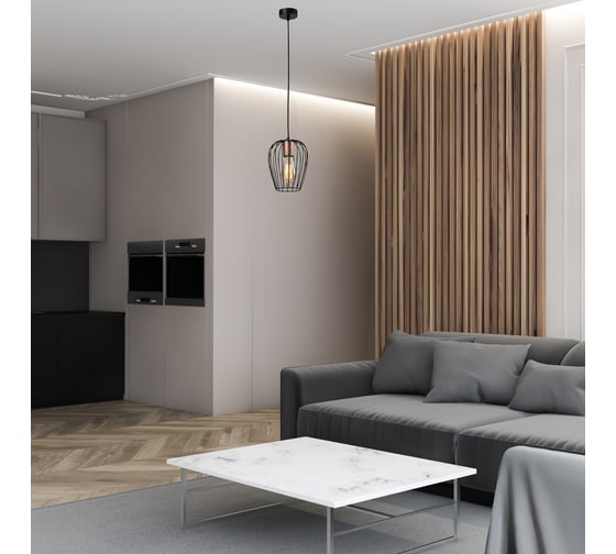 Подвес Rivoli Atena P1, черный/медь, 1хE27, 40W, 120 Б0047367