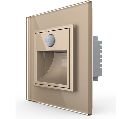 Подсветка лестницы, пола LIVOLO с датчиком движения, 1 пост, цвет золотой VL-C701JDRG-13