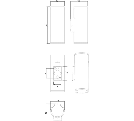 Фасадный светильник ARTE LAMP TORCULAR A1813AL-2BK