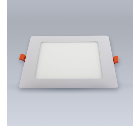 Светодиодная встраиваемая панель ELEGANZ металл белый Квадрат 9W тёплая 3000К 220V, 1шт 1461