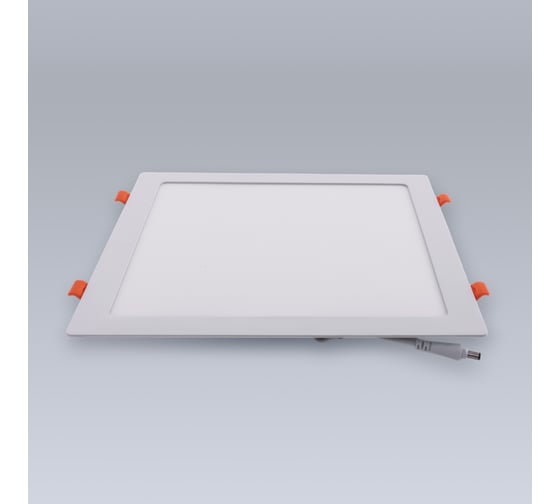 Светодиодная встраиваемая панель ELEGANZ металл белый Квадрат 24W теплая 3000К 220V, 1шт 1445