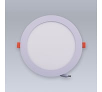 Светодиодная встраиваемая панель ELEGANZ металл белый Круг 18W холодная 6000К 220V, 1шт 1477