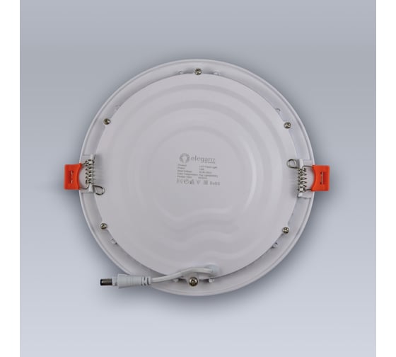 Светодиодная встраиваемая панель ELEGANZ металл белый Круг 15W холодная 6000К 220V, 1шт 1472