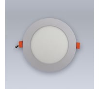 Светодиодная встраиваемая панель ELEGANZ металл белый Круг 9W холодная 6000К 220V, 1шт 1498