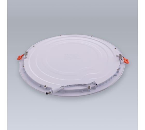 Светодиодная встраиваемая панель ELEGANZ металл белый Круг 24W теплая 3000К 220V, 1шт 1481