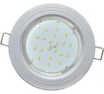 Светильник встраиваемый Ecola GX53 H4 9010 без рефл. "2 круга" Белый 43x115 (к+) FW31H4ECB