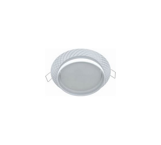 Светильник встраиваемый Ecola GX53 H4 SP5331 спот сетка матовый Белый/Алюм 110x52 (к+) SP531WECB 1