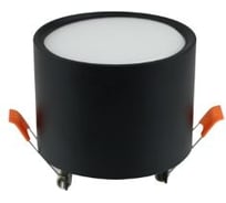 Светильник встраиваемый Ecola GX53 SP5375 спот без обода Черный матовый 82x60 (к+) SR535BECB