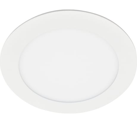 Встраиваемый (LED) светильник Smartbuy DL круглый пластик -6Вт/6500K/IP40 SBL-DLp-6-65