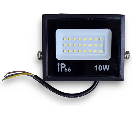 Прожектор KRASO 10W черный 6000К 850Лм 10Вт АС220-240В (100x80x25мм) PZ-10c