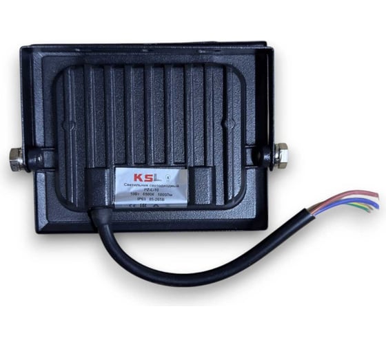 Прожектор KRASO 10W черный 6000К 850Лм 10Вт АС220-240В (100x80x25мм) PZ-10c