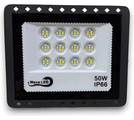 Прожектор KRASO 50W черный 6000К 4250Лм 50Вт AC195-240В 237x172x32мм PZ-50c