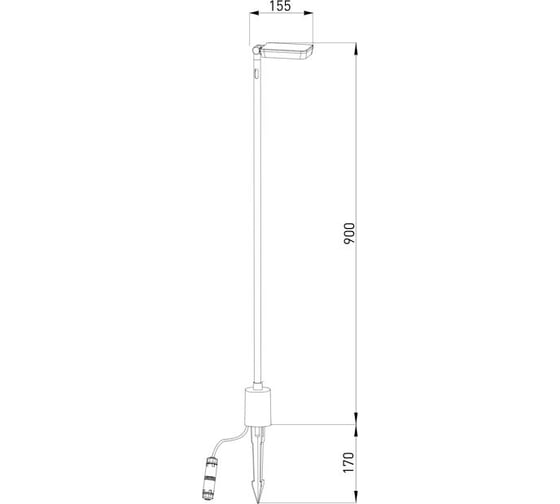 Светильник садово-парковый светодиодный Elektrostandard Joli 35175/F черный a068102