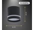 Светильник SAPFIRE WORLD Elegant SPF- BLACK/ЧЕРНЫЙ 39255 4