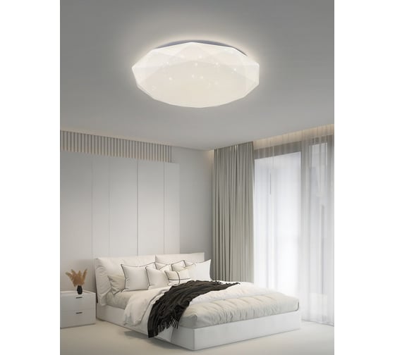 Светильник SAPFIRE WORLD SPF-9506 30W*2 DIAMOND WH/БЕЛЫЙ (L)46344