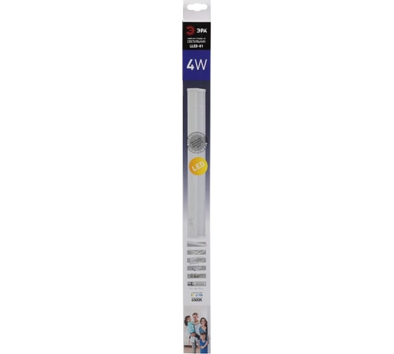 Линейный светильник ЭРА LED LLED-01-04W-6500-W Б0033303