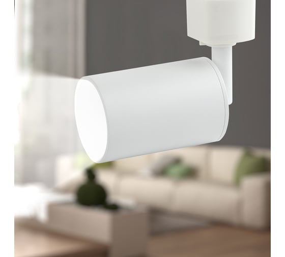 Трековый светильник ЭРА TR13-GU10 WH GU10, 55х165 мм, белый, 50/1200 Б0044275
