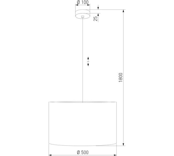 Подвесной светильник TK Lighting с тканевым рассеивателем 10086 Glorii черный a068360