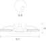 Встраиваемый светильник Arte Lamp AQUA A2024PL-1AB 3