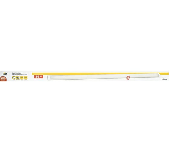 Светильник IEK LED ДБО 5004, 36вт, 4000К, IP20, 1200мм, алюминий LDBO0-5004-36-4000-K03