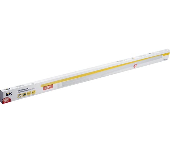 Светильник IEK ДБО 5002, LED, 36вт, 4000К, IP20, 1200мм, металл LDBO0-5002-36-4000-K02
