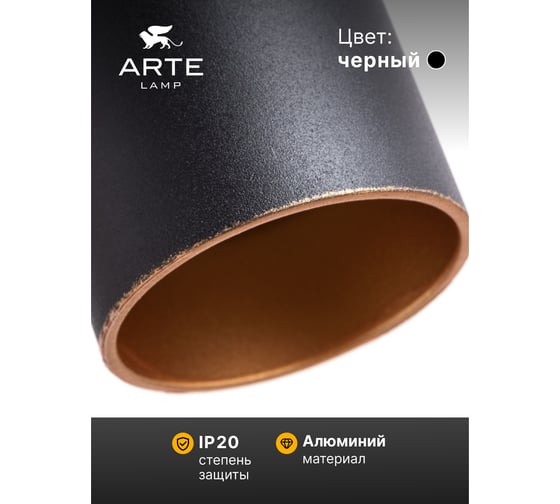 Подвесной светильник Arte Lamp TORRE A1530SP-1BK