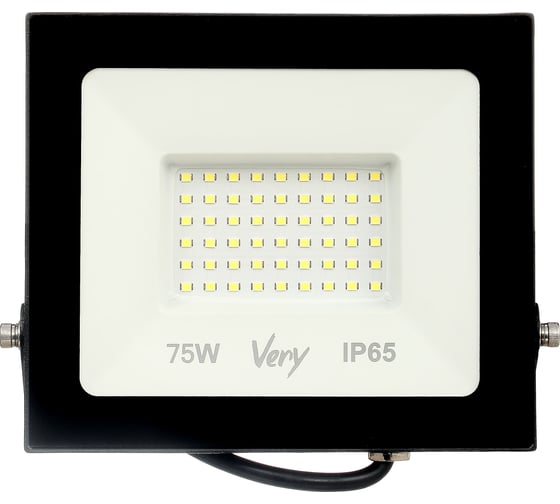 Прожектор светодиодный Very 70Вт, IP65 6500К, черный 89-0-657