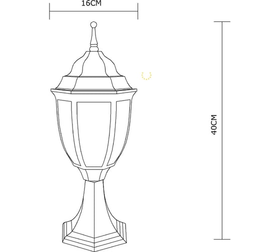 Уличный светильник Arte Lamp PEGASUS A3151FN-1BN