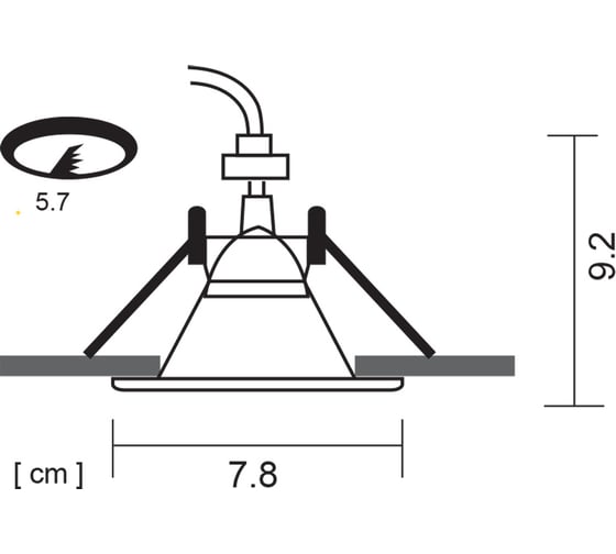 Встраиваемый светильник Arte Lamp GRUS A6668PL-1WH