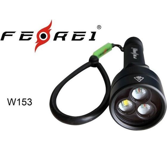 Фонарь для дайвинга Ferei W153 1хCREE XM-L Cool White 2xCREE XP-E Red W153