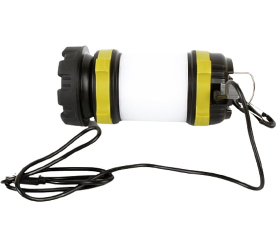 Аккумуляторный фонарь Camelion E1339 черный/зеленый, USB 2.0, Micro USB, Powerbank, 5 Вт, 4А-ч, пластик, коробка 14258