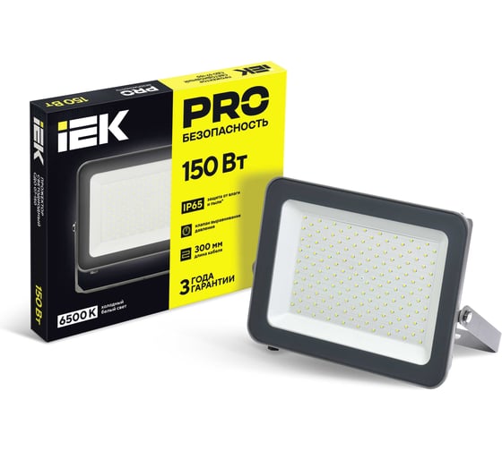 Светодиодный прожектор IEK СДО 07-150, серый, IP65 LPDO701-150-K03