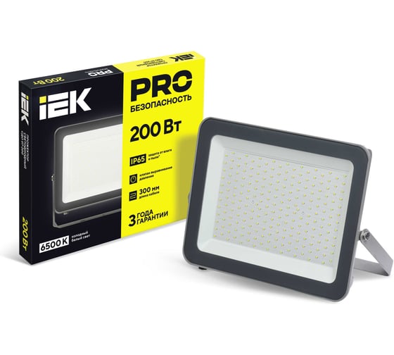 Светодиодный прожектор IEK СДО 07-200, серый, IP65 LPDO701-200-K03