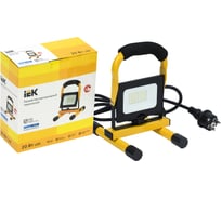 Переносной светодиодный прожектор IEK LED СДО 06-20П, 6500К, IP65, черный LPDO603-020-65-K02