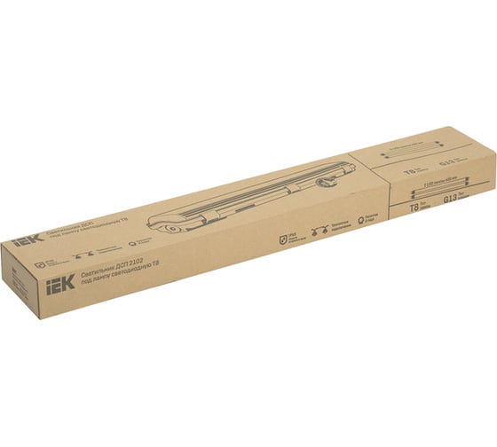 Светильник IEK ДСП 2102 под LED лампу, 2хT8 600мм, IP65 LDSP0-2101-2X060-K01