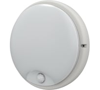 Светильник IEK, LED ДПО 4100Д 12вт IP54 4000K белый круг, инфракрасный датчик движения LDPO0-4100D-12-4000-K01