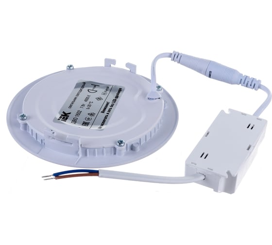 Светильник IEK, ДВО 1602 белый круг LED 7вт 4000К IP20 LDVO0-1602-1-7-K02