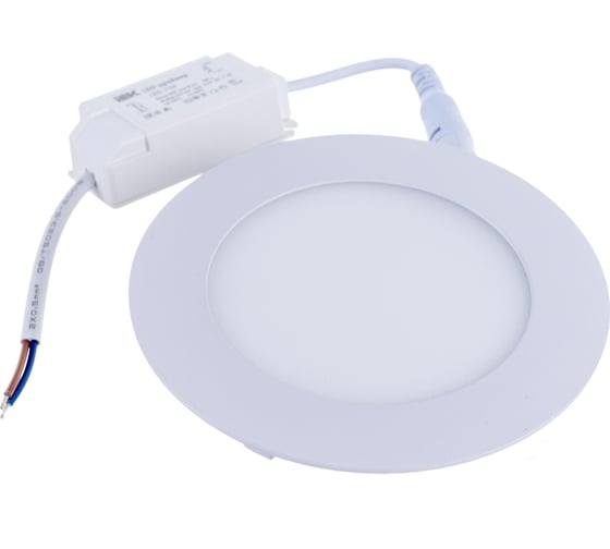 Светильник IEK, ДВО 1602 белый круг LED 7вт 4000К IP20 LDVO0-1602-1-7-K02